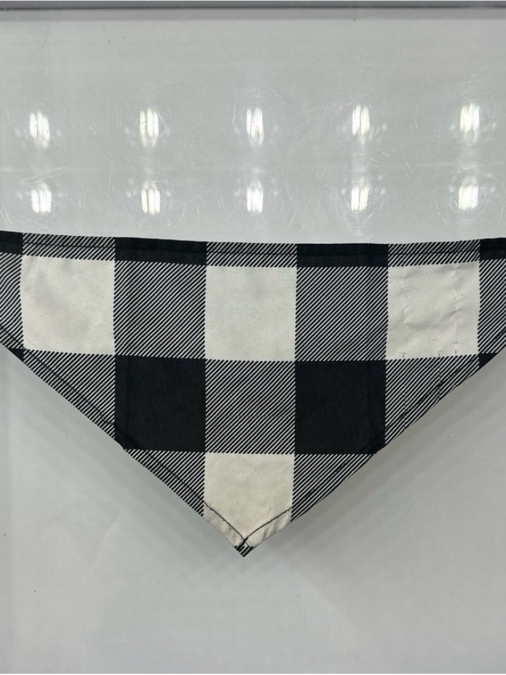 Dog Black And White Velcro Bandanna (Ready To Ship